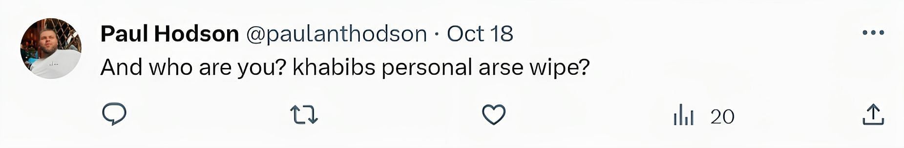 Comments on the tweet